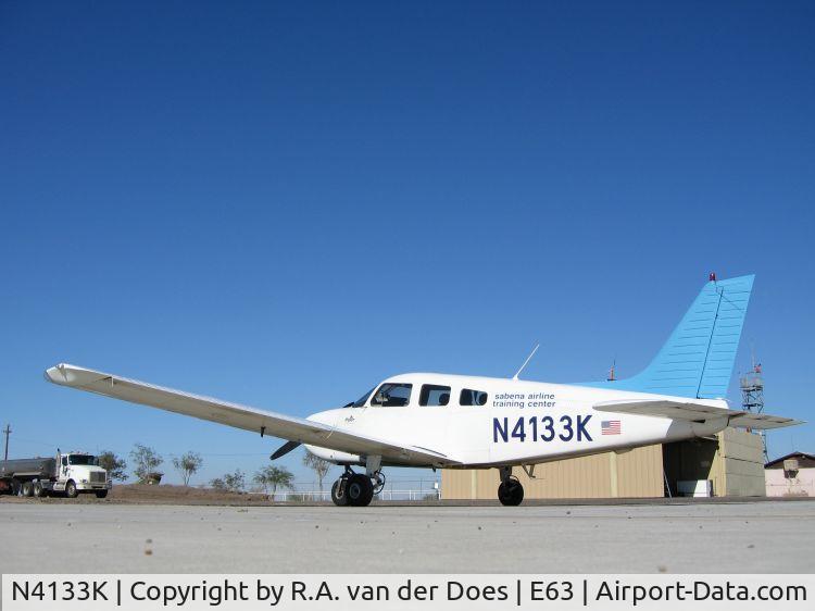 N4133K, 1999 Piper PA-28-181 Cherokee Archer III C/N 2843205, N4133K on Gila Bend after the SATC color scheme was applied wrong. 