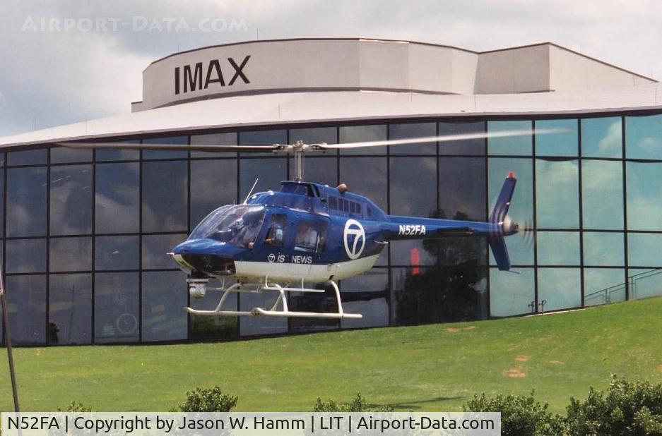 N52FA, 1981 Bell 206B C/N 3424, Taking off and going after the next big breaking news story.
