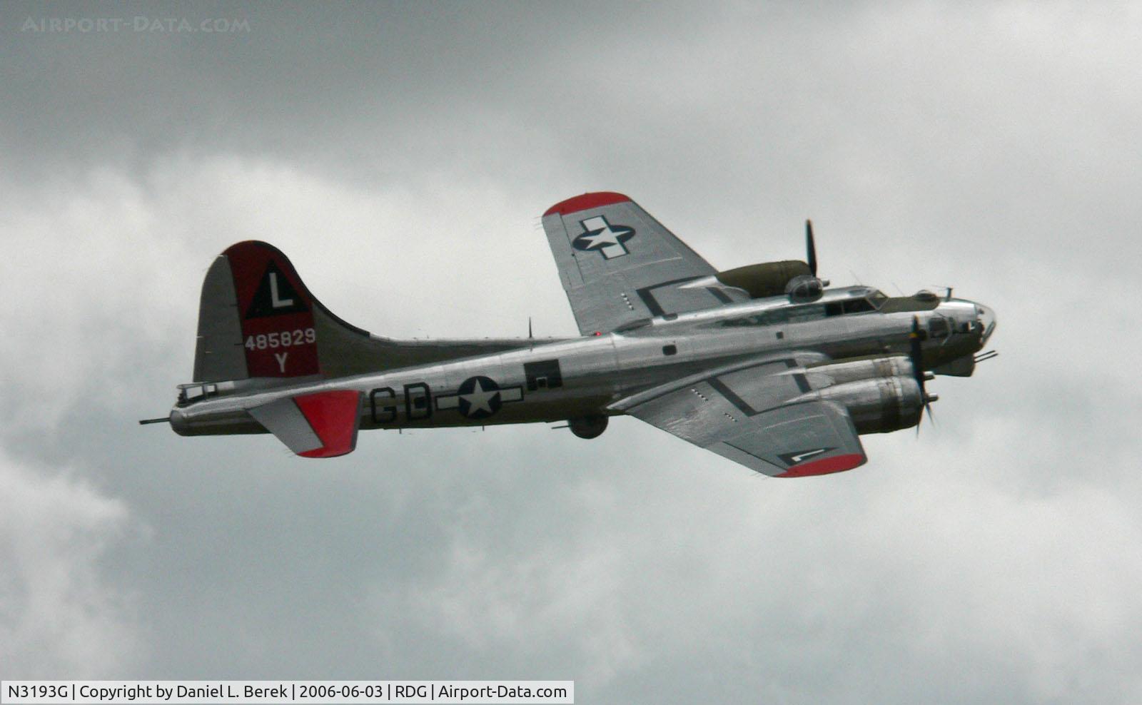 N3193G, 1944 Boeing B-17G Flying Fortress C/N 77255, The thunderous roar and sleek lines of this majestic B-17G earn her 