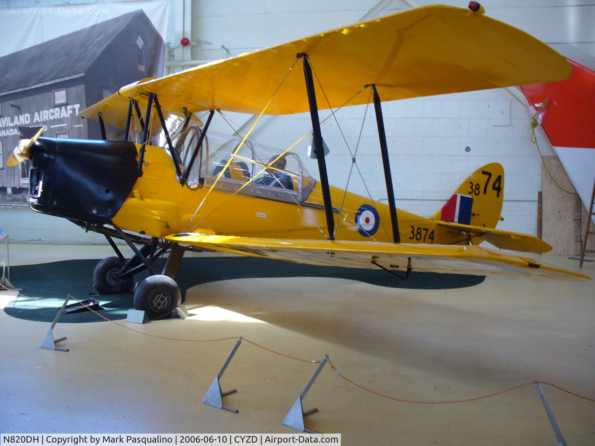 N820DH, 1942 De Havilland Canada DH-82C Tiger Moth C/N DHC1535, DH-82