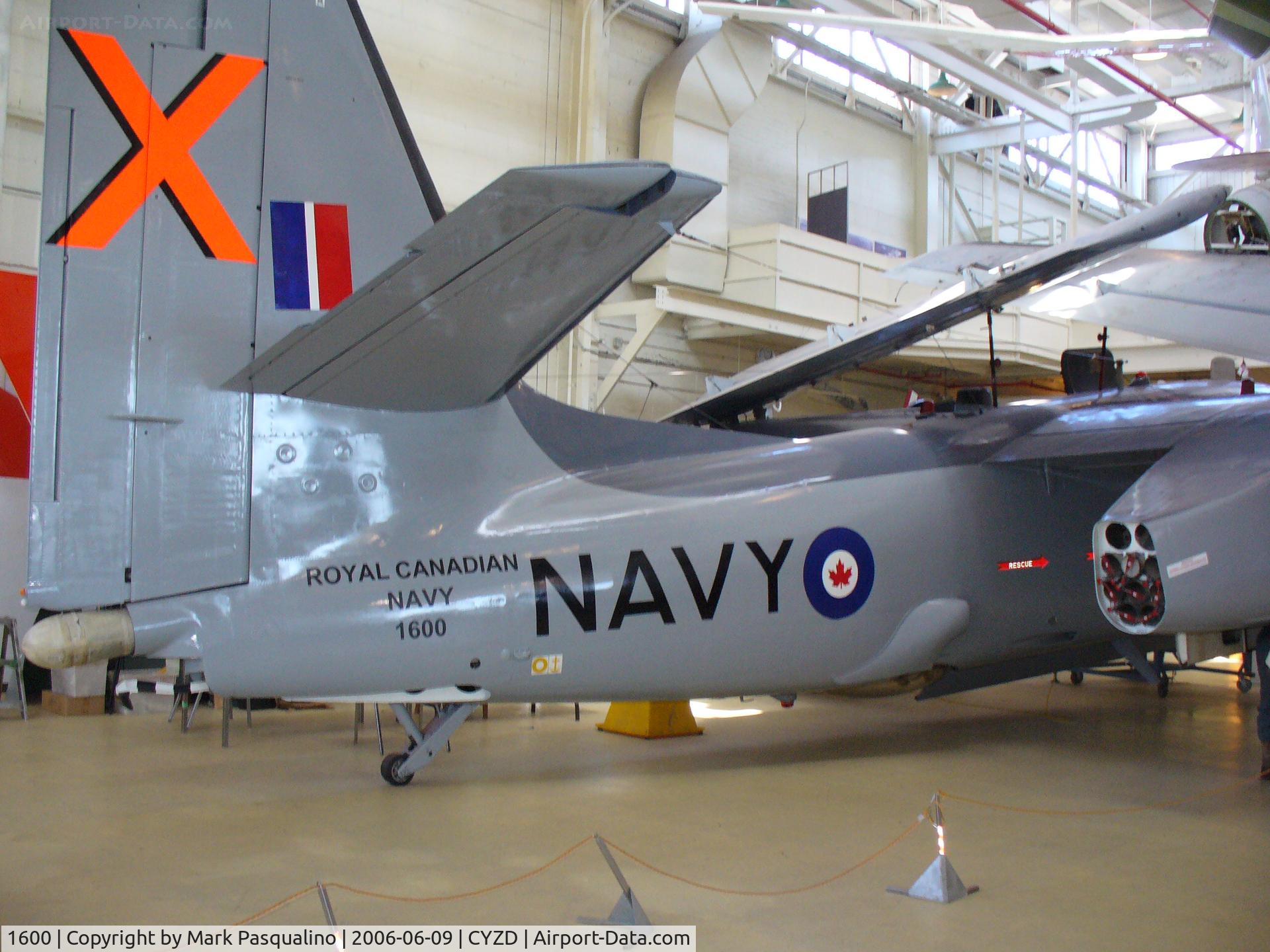 1600, De Havilland Canada CS2F-2 Tracker C/N DHC99, CS2F-2 Tracker #1600 Last one built at Downview