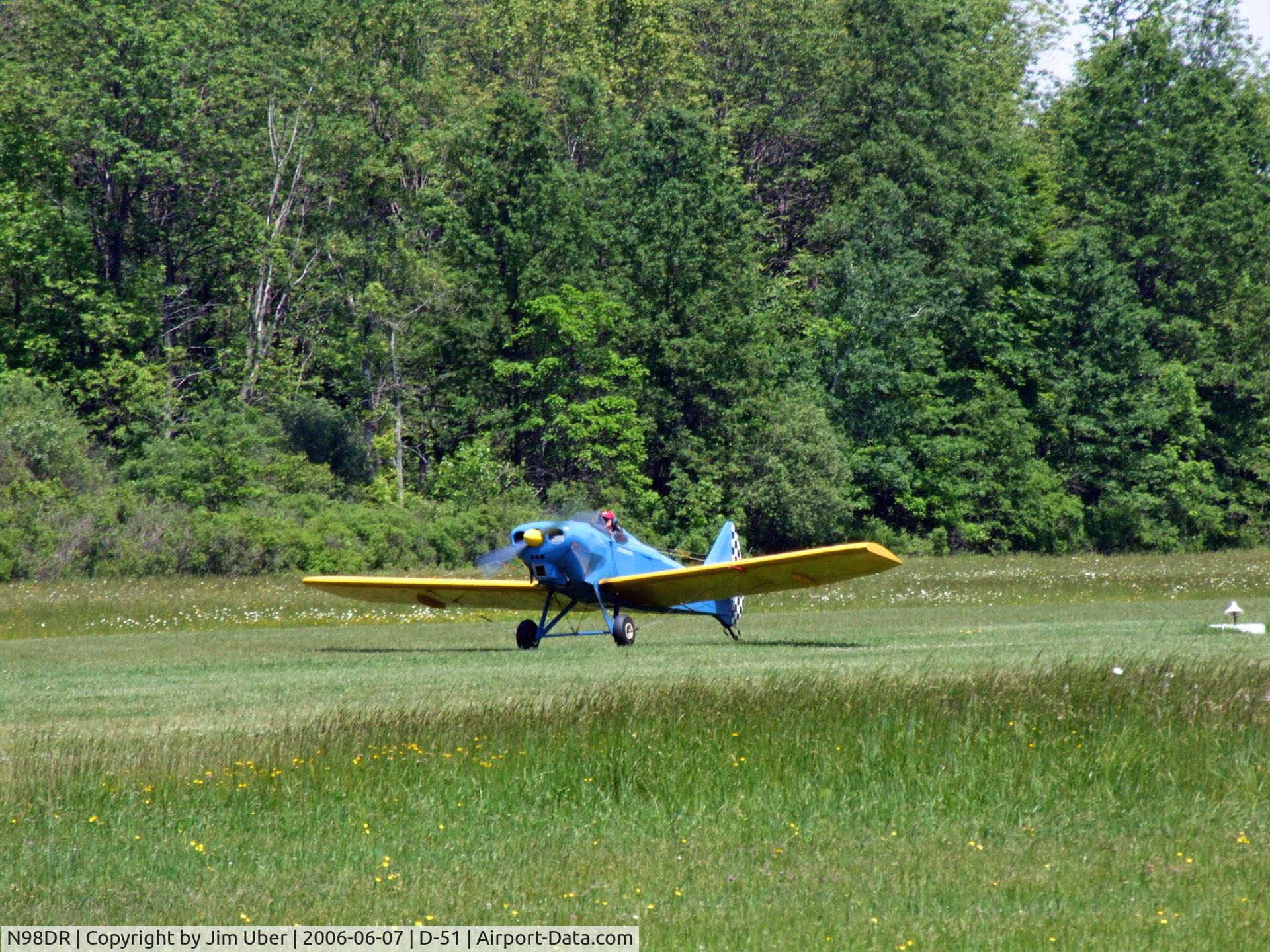 N98DR, 1976 Bowers Fly Baby C/N 68-12-LR1, FLY BABY- just breaking ground