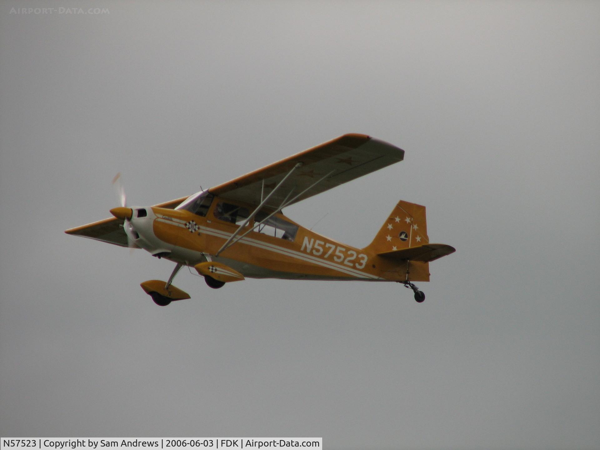 N57523, 1973 Bellanca 7KCAB Citabria C/N 381-73, Caught in the act