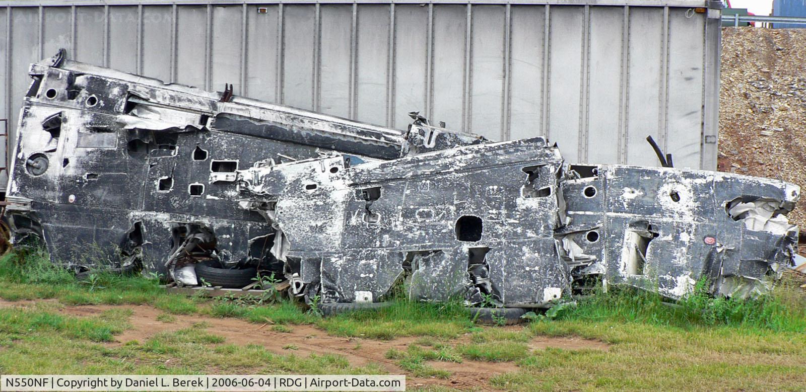 N550NF, 1944 Northrop P-61B Black Widow C/N 964, Two wings and a prayer: miracles can and do happen. These wings, part of a P-61 wreckage, will eventually become part of a restored masterpiece.