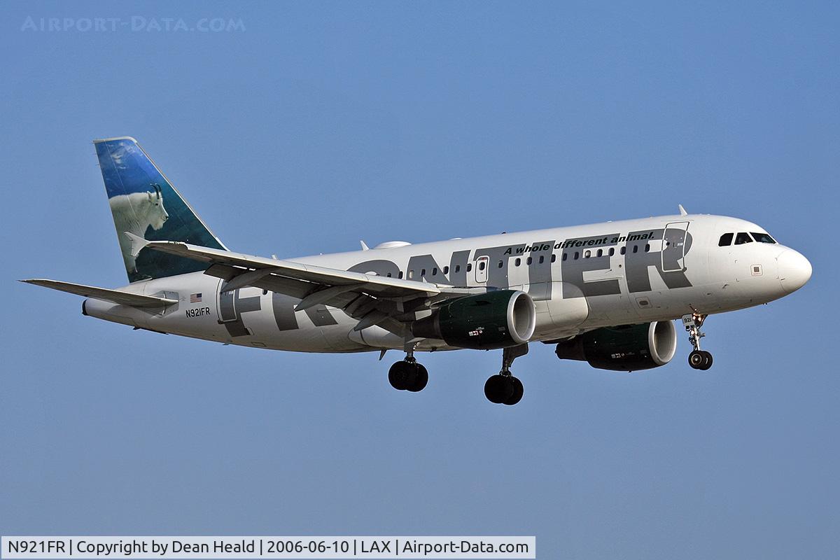 N921FR, 2003 Airbus A319-111 C/N 2010, Frontier Airlines N921FR - Mountain Goat 
