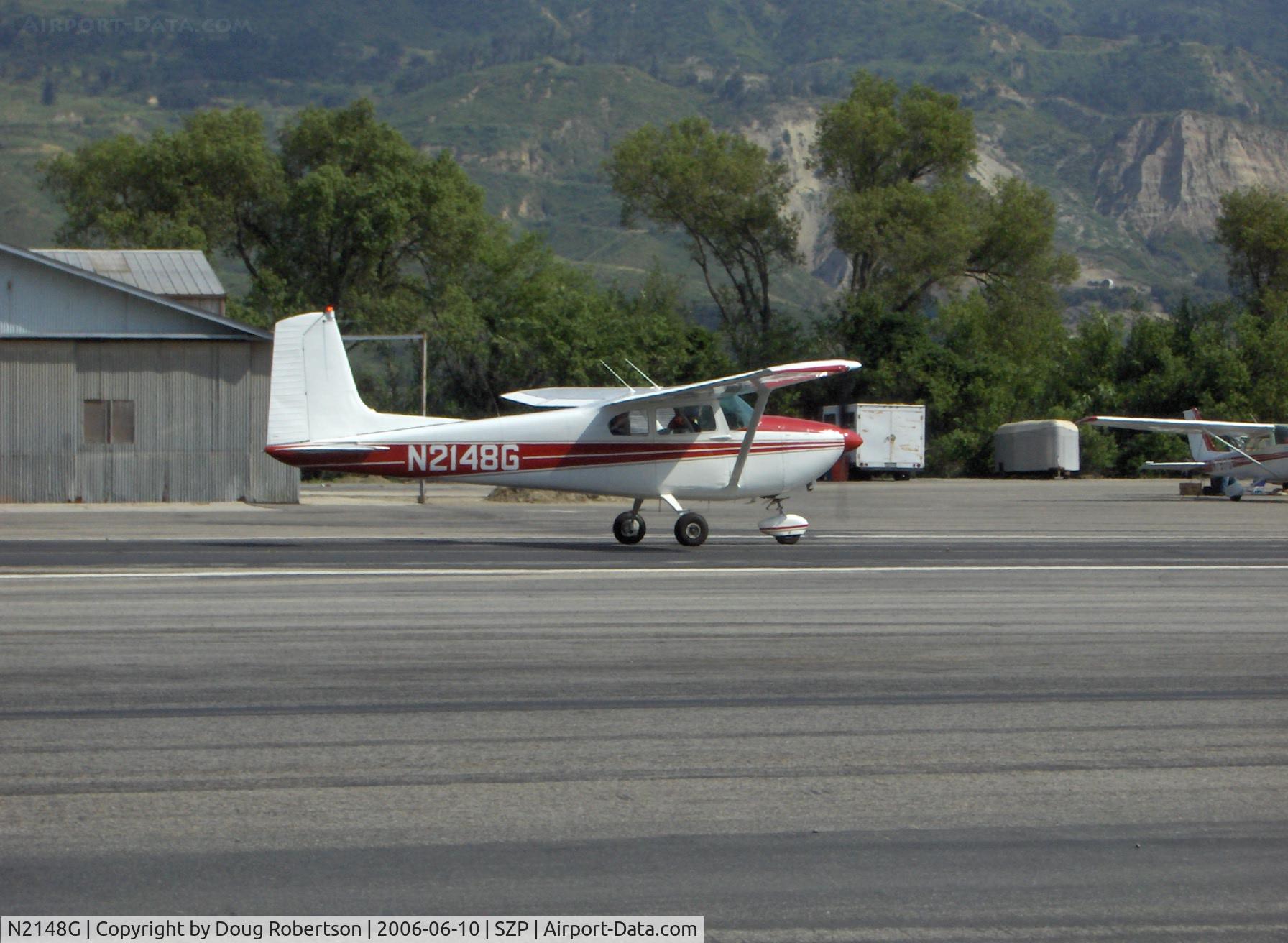 N2148G, 1958 Cessna 182A Skylane C/N 51448, 1958 Cessna 182A SKYLANE, Continental O-470 230 Hp, takeoff roll Runway 22