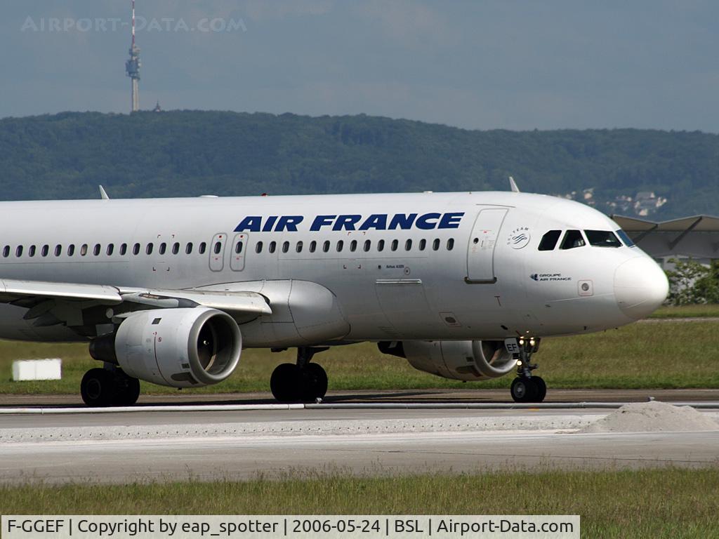 F-GGEF, 1987 Airbus A320-111 C/N 004, Departing on runway 16 to ORY
