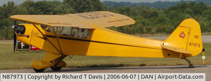 N87973, 1946 Piper J3C-65 Cub C/N 15591, 1946 Piper J3C-65 in Danville Va.