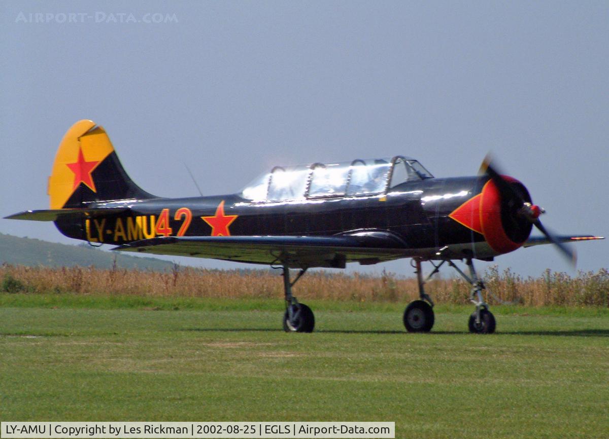 LY-AMU, Bacau Yak-52 C/N 833901, Yakovlev Yak-52 (G-BWYK)