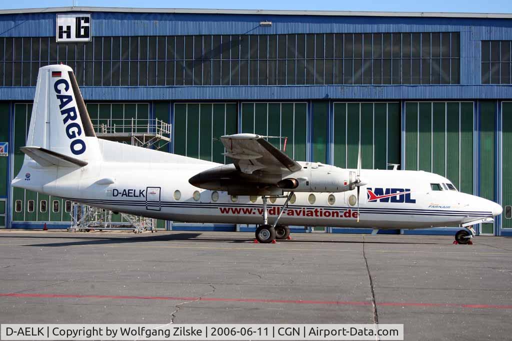 D-AELK, 1968 Fokker F.27-600 Friendship C/N 10361, add. 'Farnair' sticker