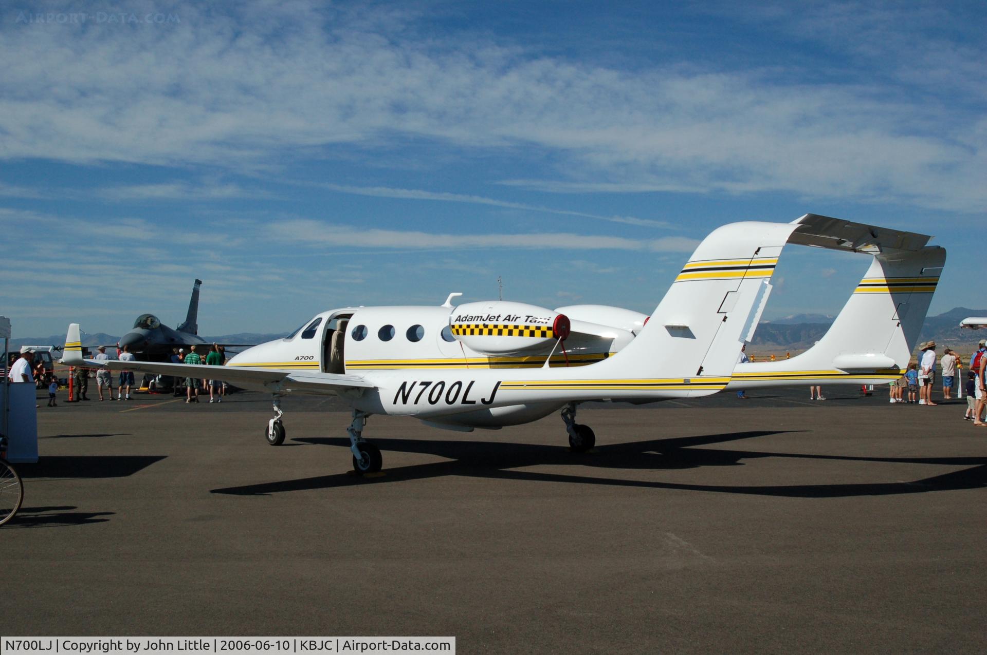 N700LJ, 2006 Adam Aircraft A700 C/N 0002, Adam Aircraft Test Best, Jet Version