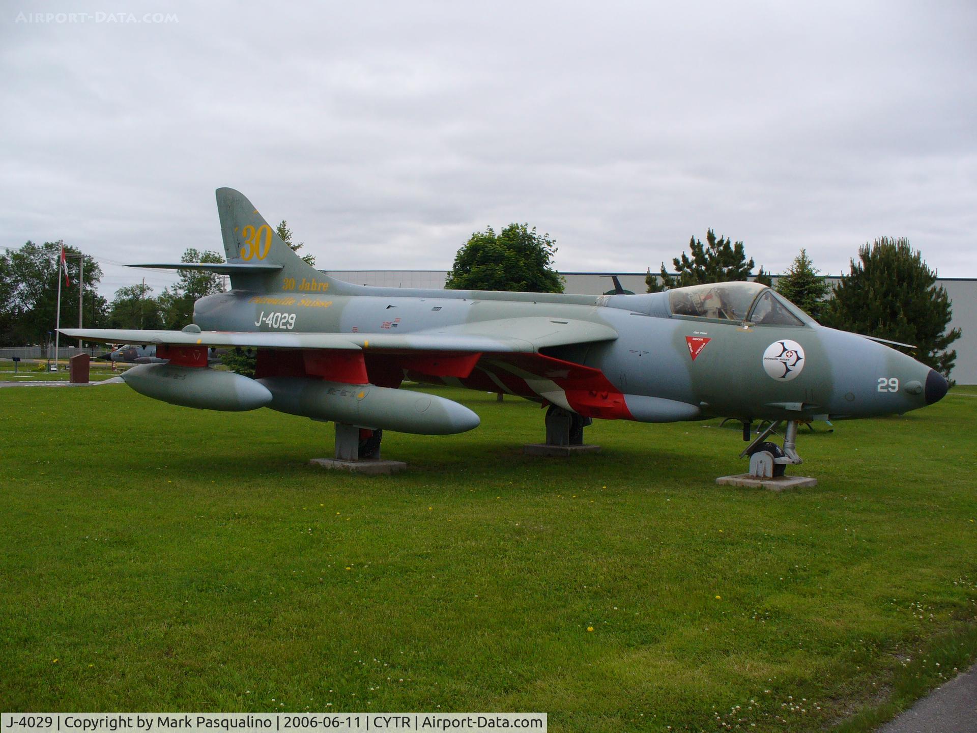 J-4029, Hawker Hunter F.58 C/N 41H-697396, Hawker Hunter J-4029 at RCAF Museum