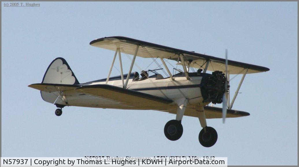 N57937, 1942 Boeing A75N1(PT17) C/N 75-4379, Stearman PT-17