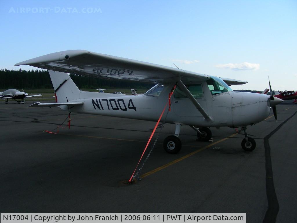 N17004, 1972 Cessna 150L C/N 15073575, All White Aircraft