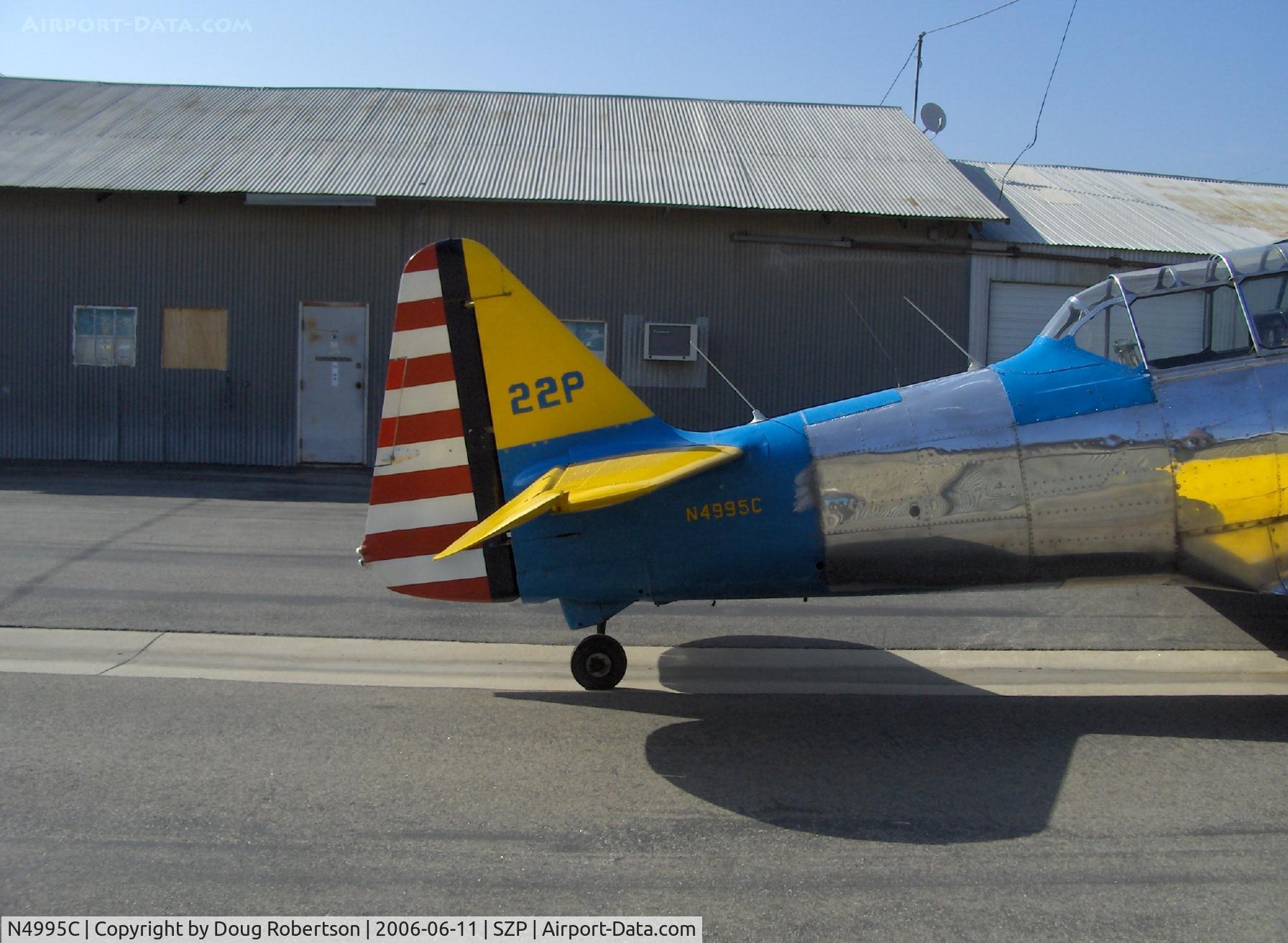 N4995C, 1949 North American T-6G Texan C/N 168-481, 