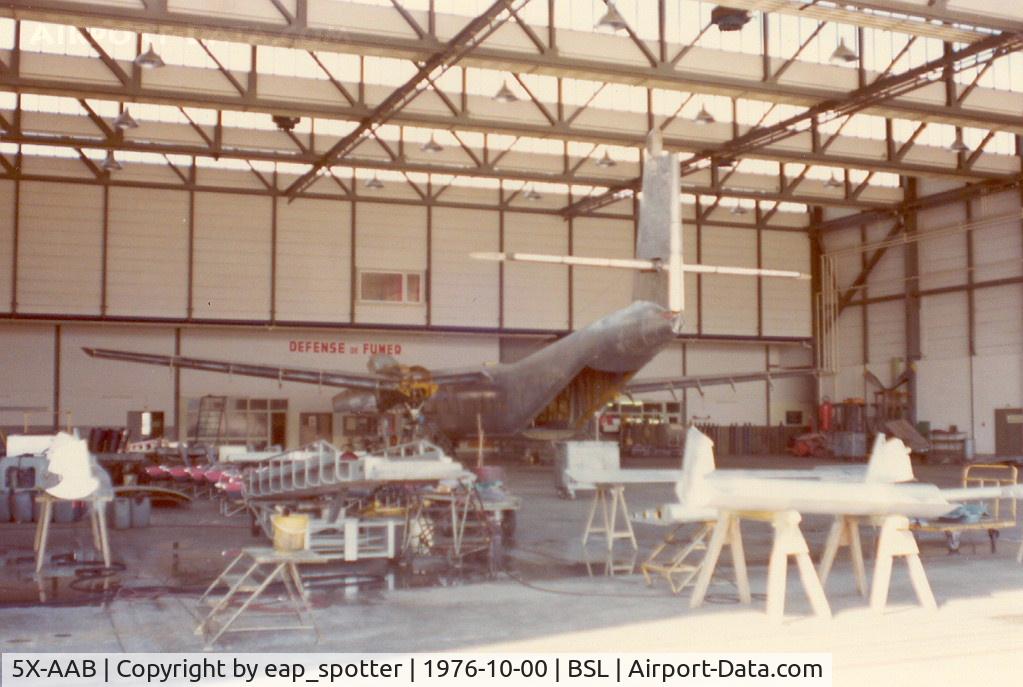 5X-AAB, 1965 De Havilland Canada DHC-4A Caribou C/N 222, in Balair Paintshop