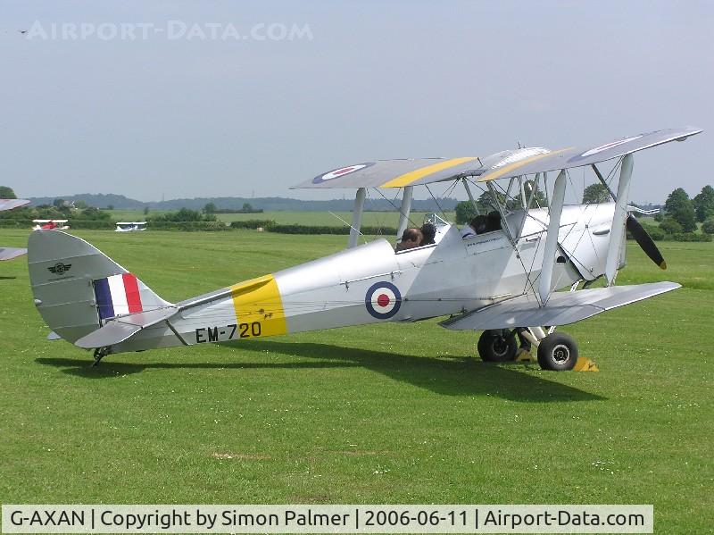 G-AXAN, 1943 De Havilland DH-82A Tiger Moth II C/N 85951, DH82 Tiger Moth in military cs as EM-720 at Old Warden