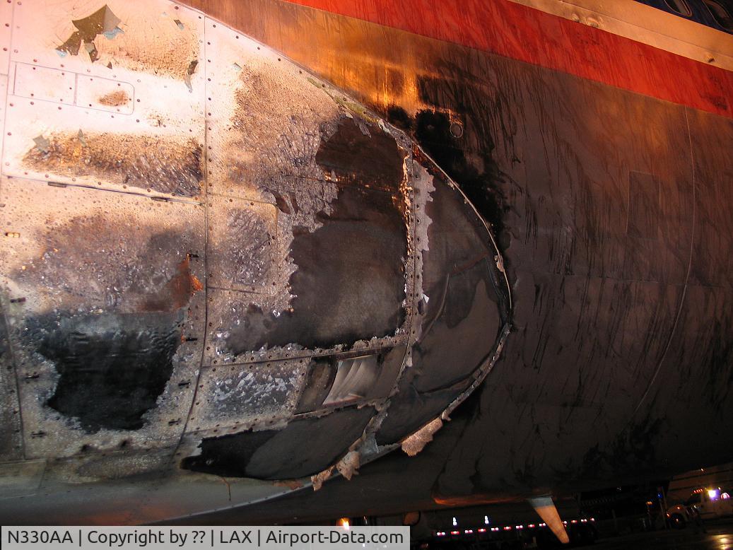 N330AA, 1987 Boeing 767-223 C/N 22330, #1 Shells & Takes out #2