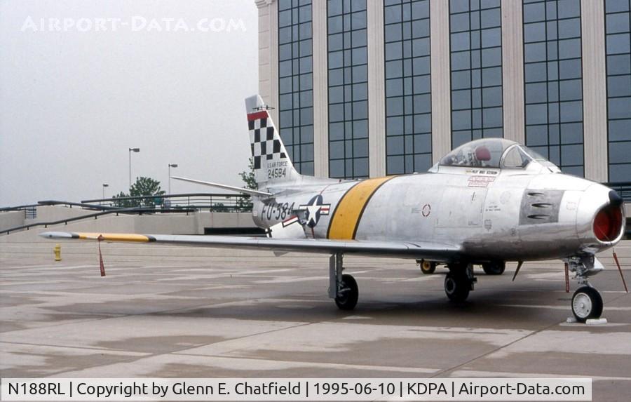 N188RL, 1952 North American F-86F Sabre C/N 191-682, The new paint scheme, displayed at the air show.