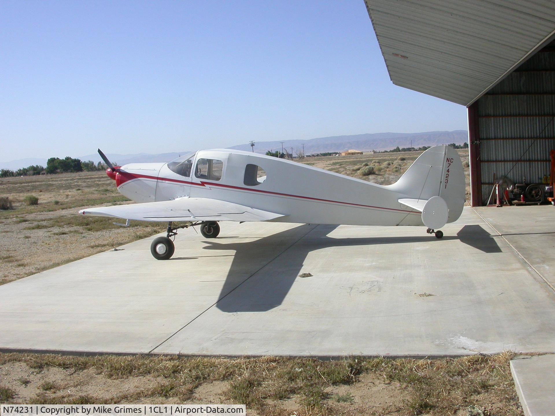 N74231, 1946 Bellanca 14-13 Cruisair Senior C/N 1344, 1946 Bellanca 14-13 powered by 220 Franklin