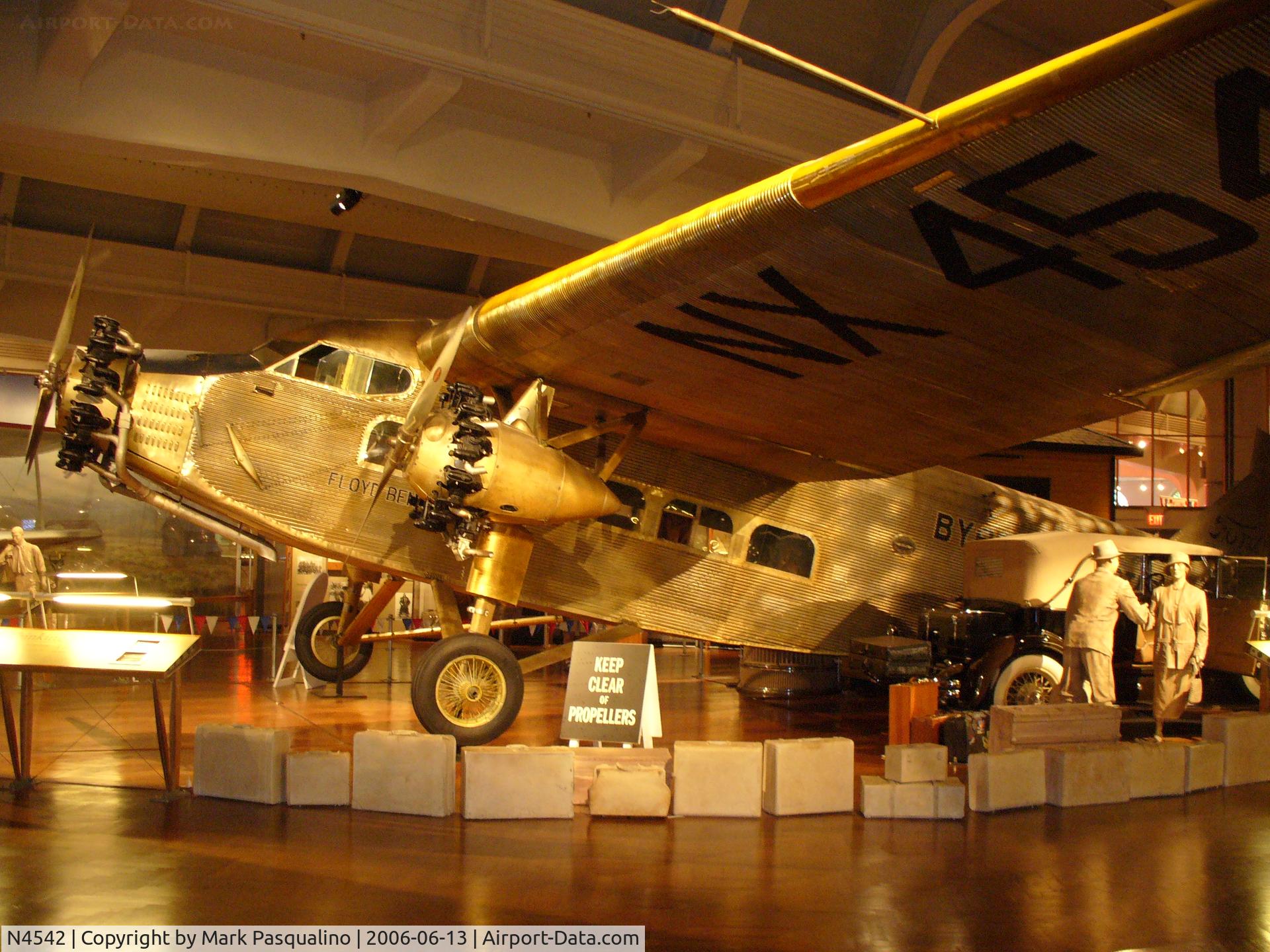 N4542, 1928 Ford 4-AT-B Tri-Motor C/N 15, 1928 Ford 4AT-B Trimotor  N4542