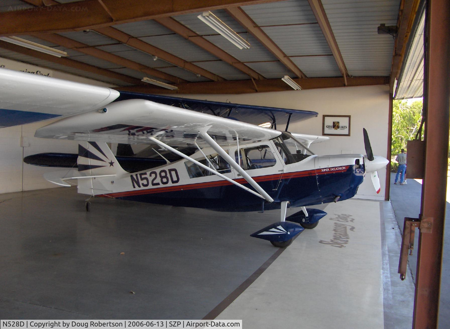 N528D, 2005 American Champion 8KCAB Super Decathlon C/N 1010-2005, 2005 American Champion 8KCAB SUPER DECATHLON, Lycoming AEIO-360 180 Hp