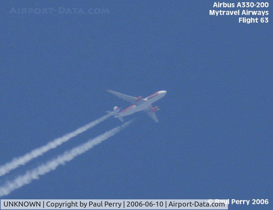 UNKNOWN, Contrails Various C/N Unknown, Yet another trans-atlantic flight making her way down the east coast