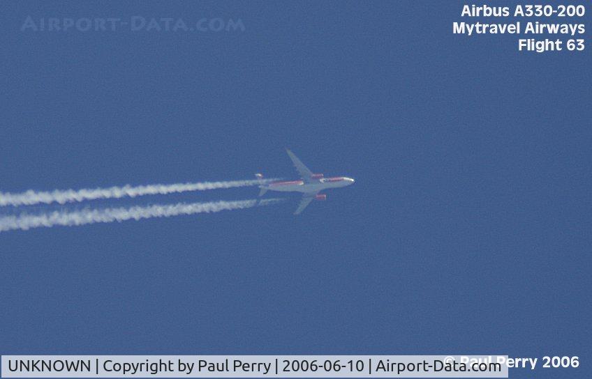 UNKNOWN, Contrails Various C/N Unknown, An Airbus from the UK transiting North Carolina Airspace, enroute to Florida