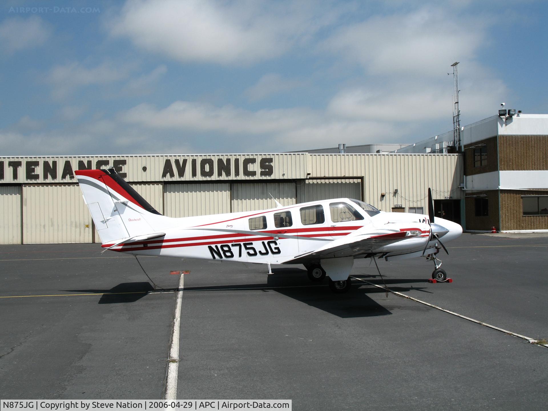 N875JG, Raytheon Aircraft Company 58 C/N TH-2046, Japan Air Lines/IASCO 2004 Raytheon 58 trainer @ Napa County Airport, CA