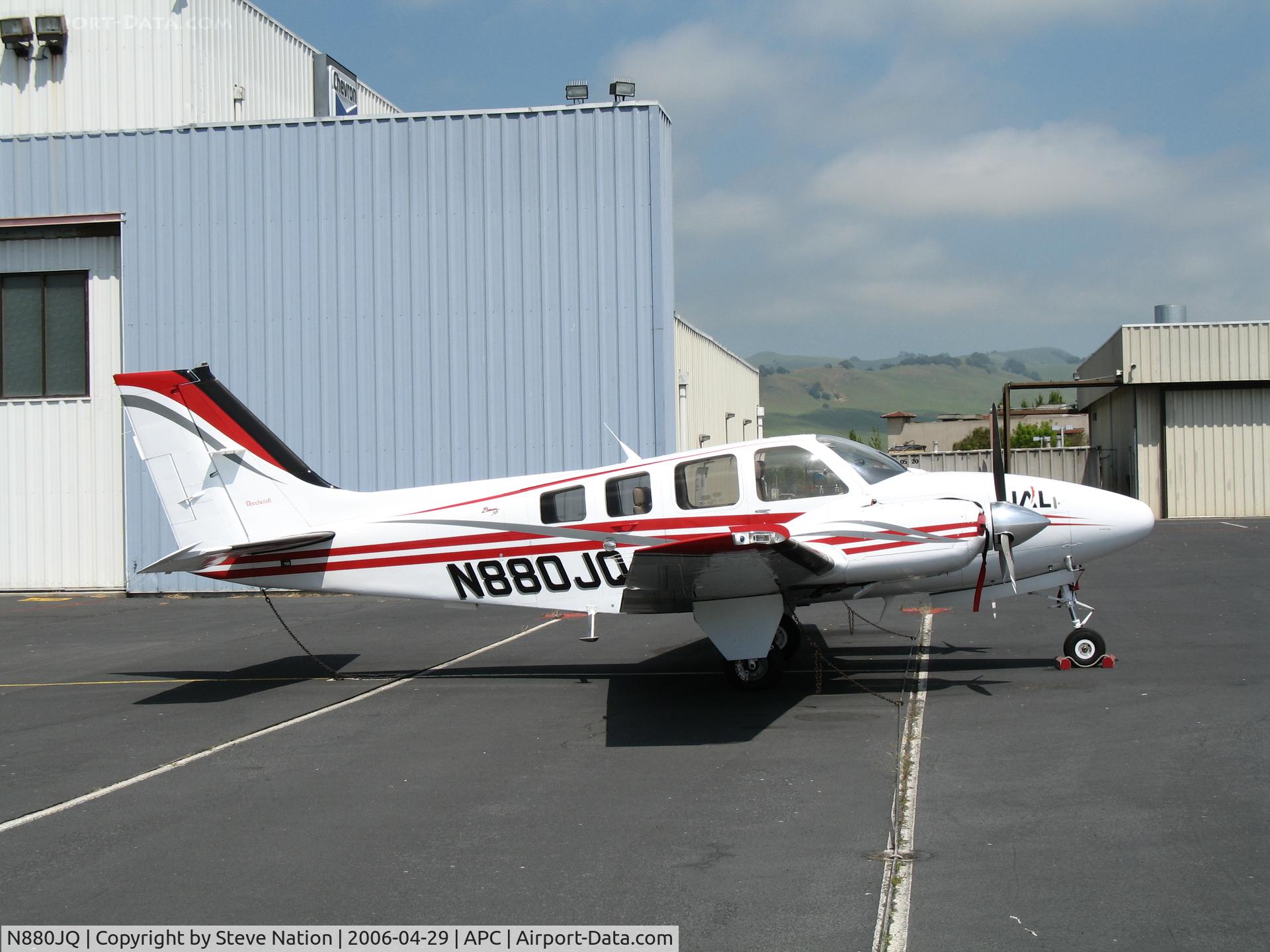 N880JQ, Raytheon Aircraft Company 58 C/N TH-2123, Japan Air Lines/IASCO 2005 Raytheon 58 trainer @ Napa County Airport, CA