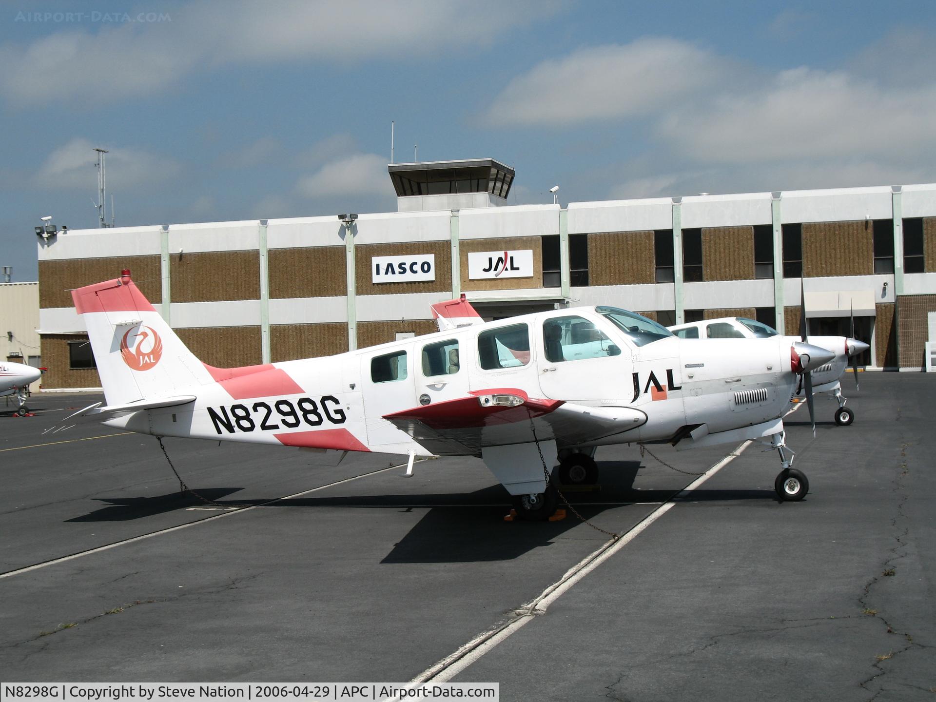 N8298G, 1992 Beech A36 Bonanza 36 C/N E-2765, Japan Air Lines/IASCO 1992 Beech A36 trainer in old colors @ Napa County Airport, CA