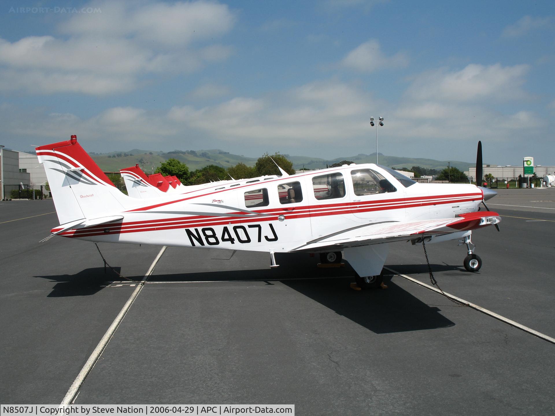 N8507J, Air Tractor Inc AT-602 C/N 602-0656, Japan Air Lines/IASCO 2005 Raytheon A36 trainer (no titles) @ Napa County Airport, CA