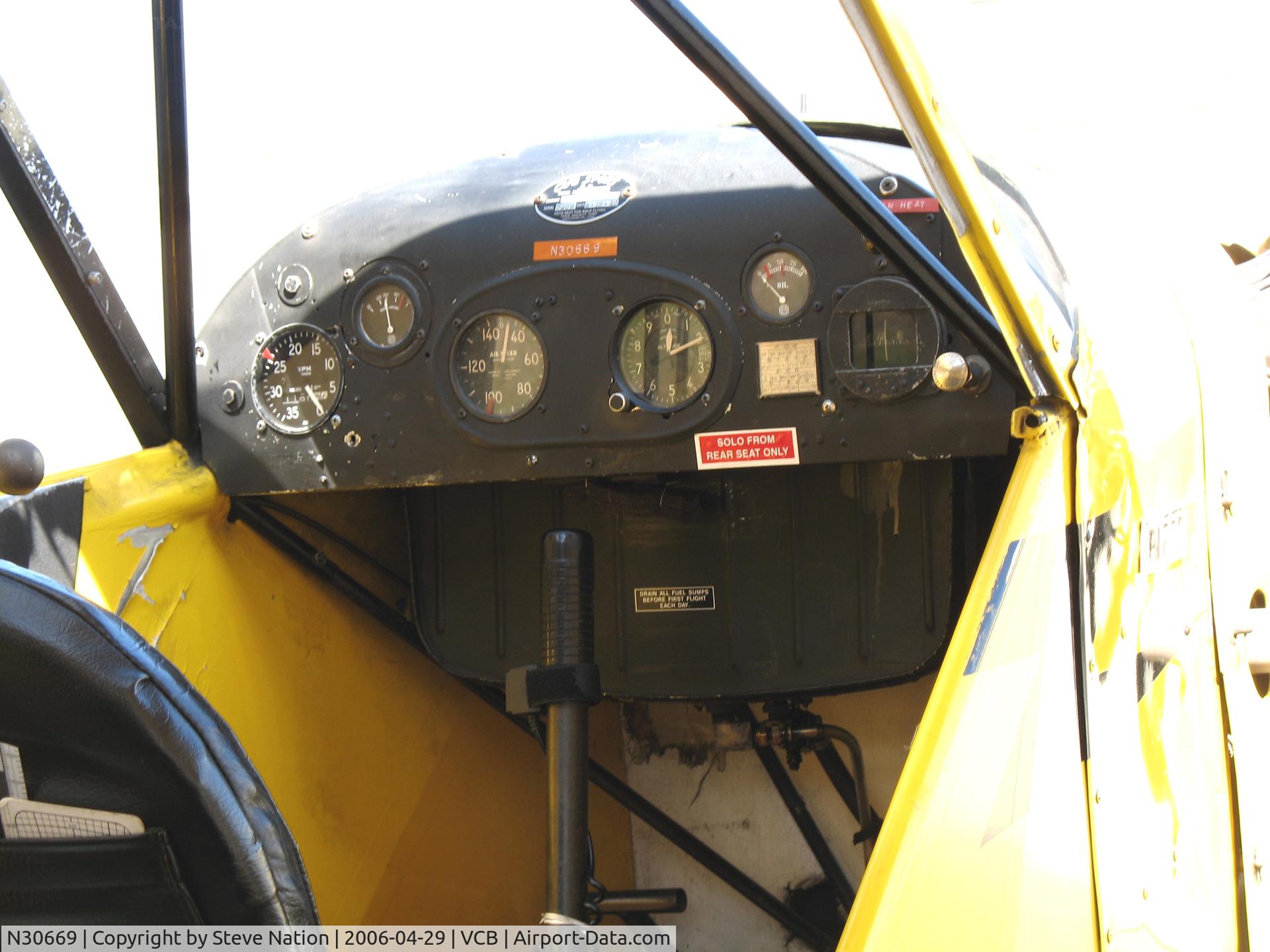 N30669, 1940 Piper J3C-65 Cub C/N 5009, cockpit close-up of 1940 Piper J3C-65 Cub @ Nut Tree Airport, Vacaville, CA