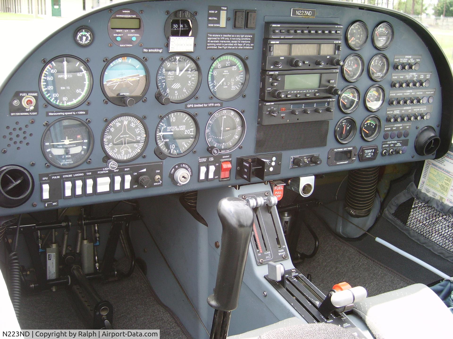 N223ND, 1998 Diamond DA-20C-1 Eclipse C/N C0031, Panel