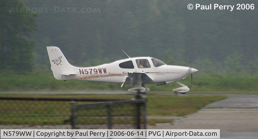 N579WW, 2006 Cirrus SR20, c/n 1639, The remnants of Tropical Storm Alberto blow through, and so does this Cirrus