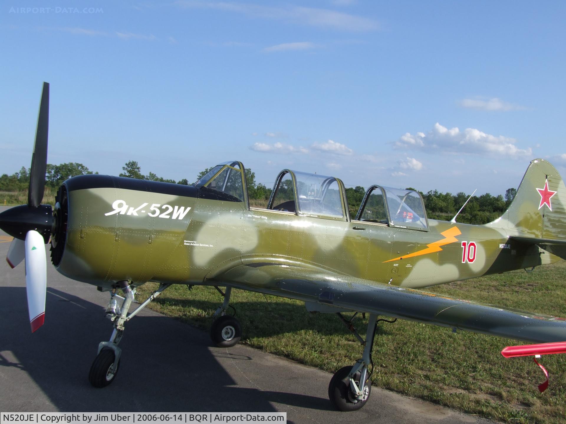 N520JE, 2000 Yakovlev (Aerostar) Yak-52W C/N 0012210, Jim's YAK at EAA Fly-In