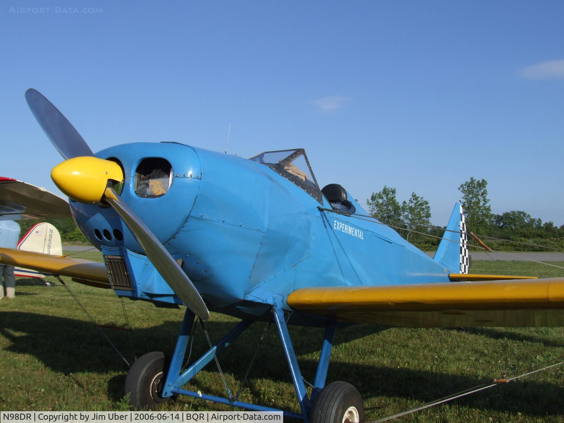 N98DR, 1976 Bowers Fly Baby C/N 68-12-LR1, At EAA Fly-In