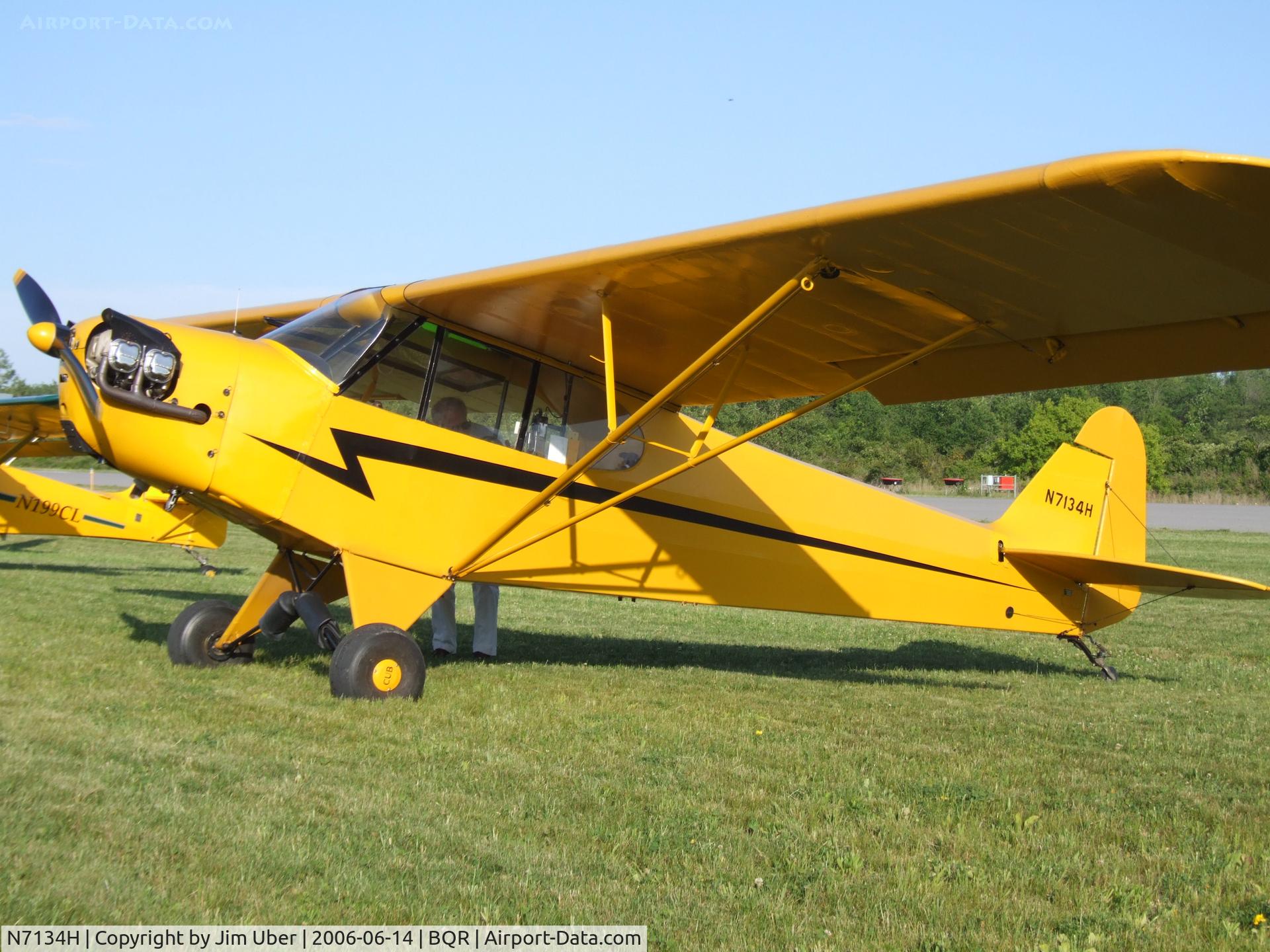 N7134H, 1946 Piper J3C-65 Cub C/N 20389, Another nice Cub, at EAA Fly-in