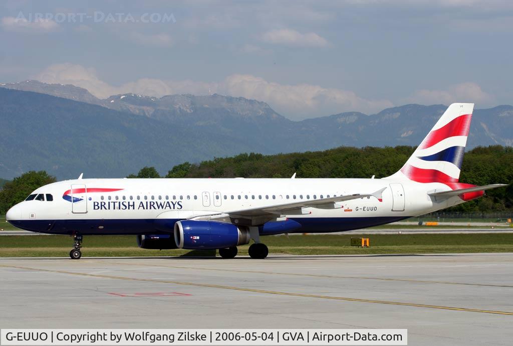 G-EUUO, 2003 Airbus A320-232 C/N 1958, visitor