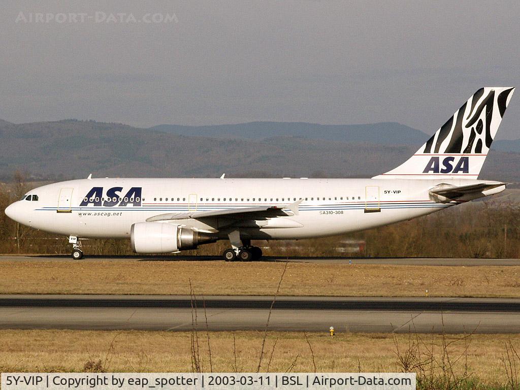 5Y-VIP, 1991 Airbus A310-308 C/N 620, Taxiing to holding-point runway 16
