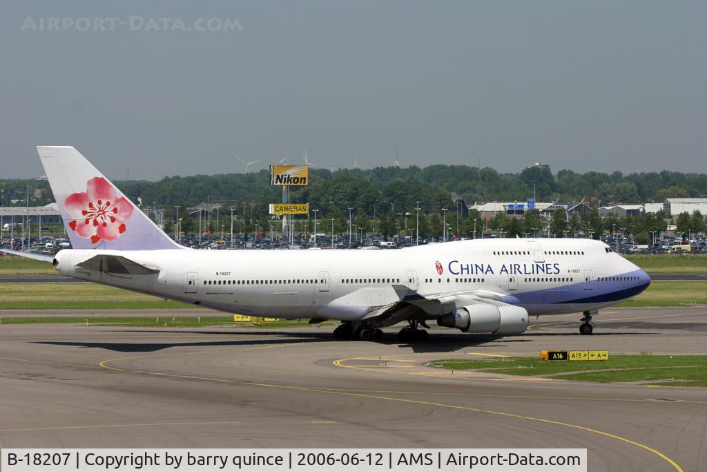 B-18207, Boeing 747-409 C/N 29219, CHINA AIRLINES 747