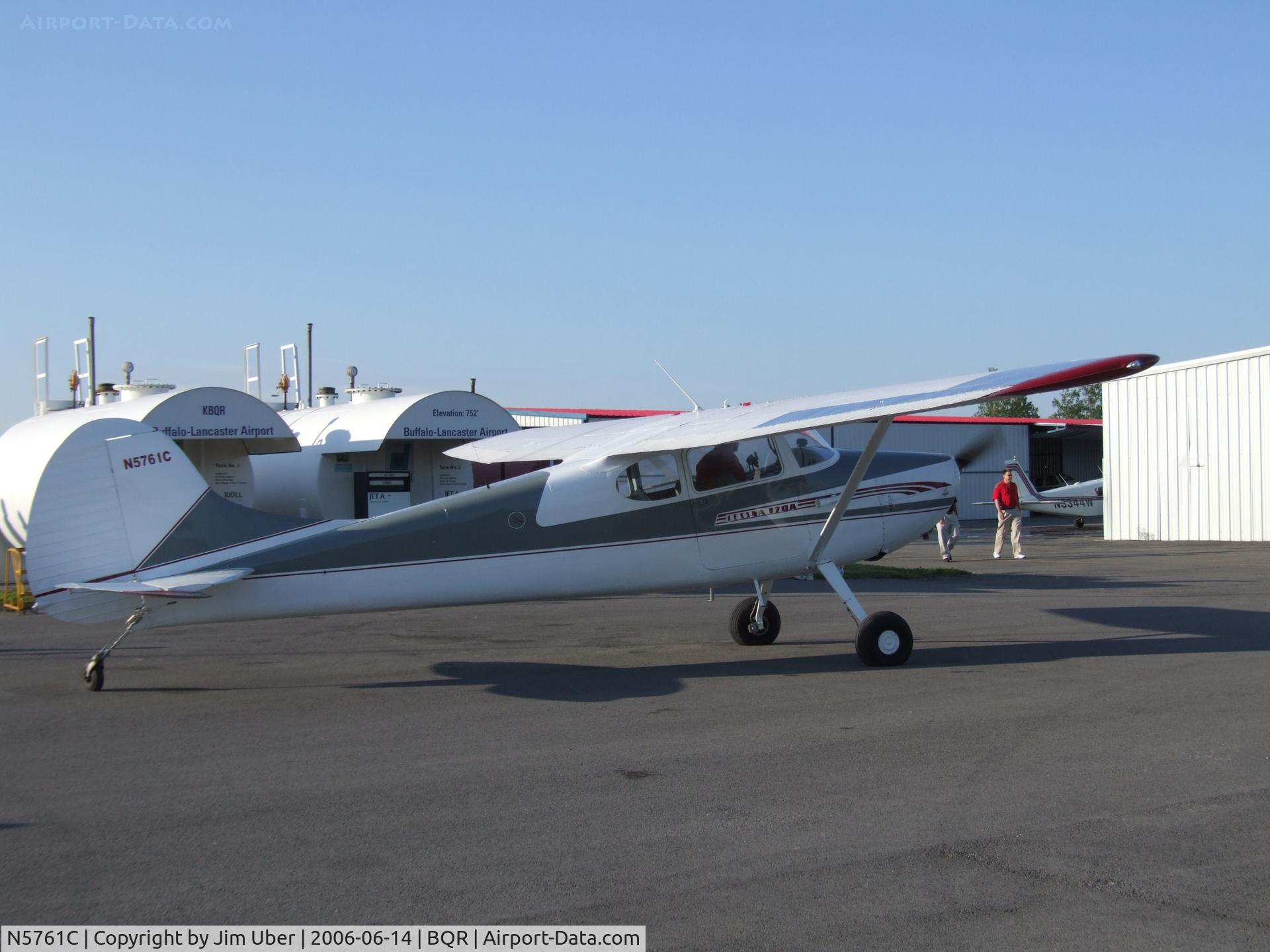 N5761C, 1950 Cessna 170A C/N 19715, At EAA Fly-In