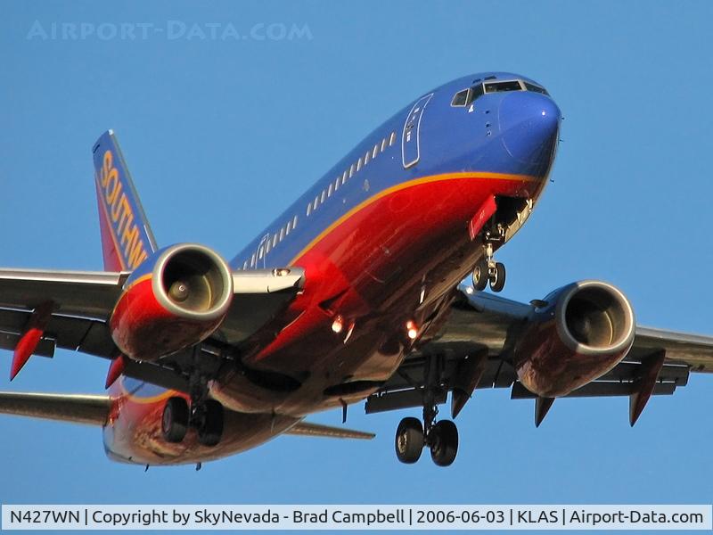 N427WN, 2002 Boeing 737-7H4 C/N 29831, Southwest Airlines / 2002 Boeing 737-7H4