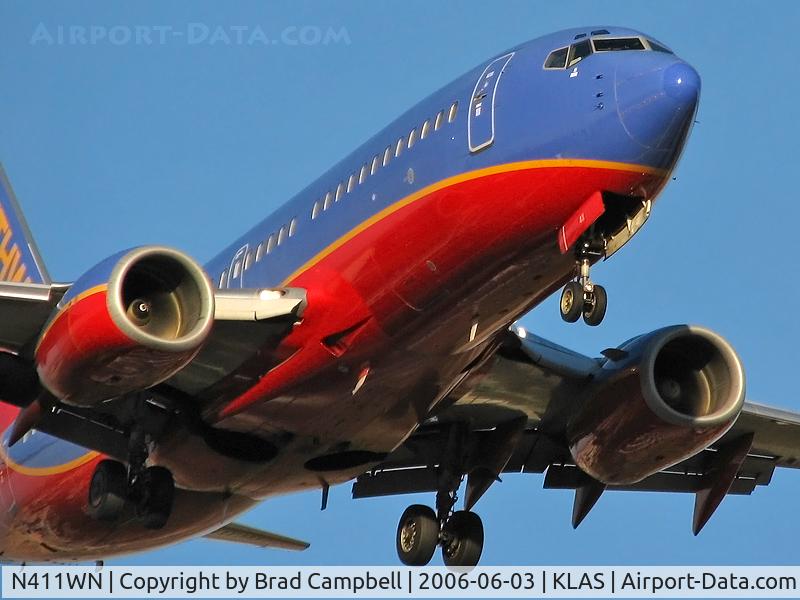 N411WN, 2001 Boeing 737-7H4 C/N 29821, Southwest Airlines / 2001 Boeing 737-7H4