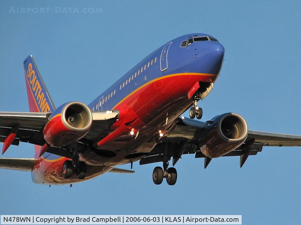 N478WN, 2004 Boeing 737-7H4 C/N 33989, Southwest Airlines / 2004 Boeing 737-7H4