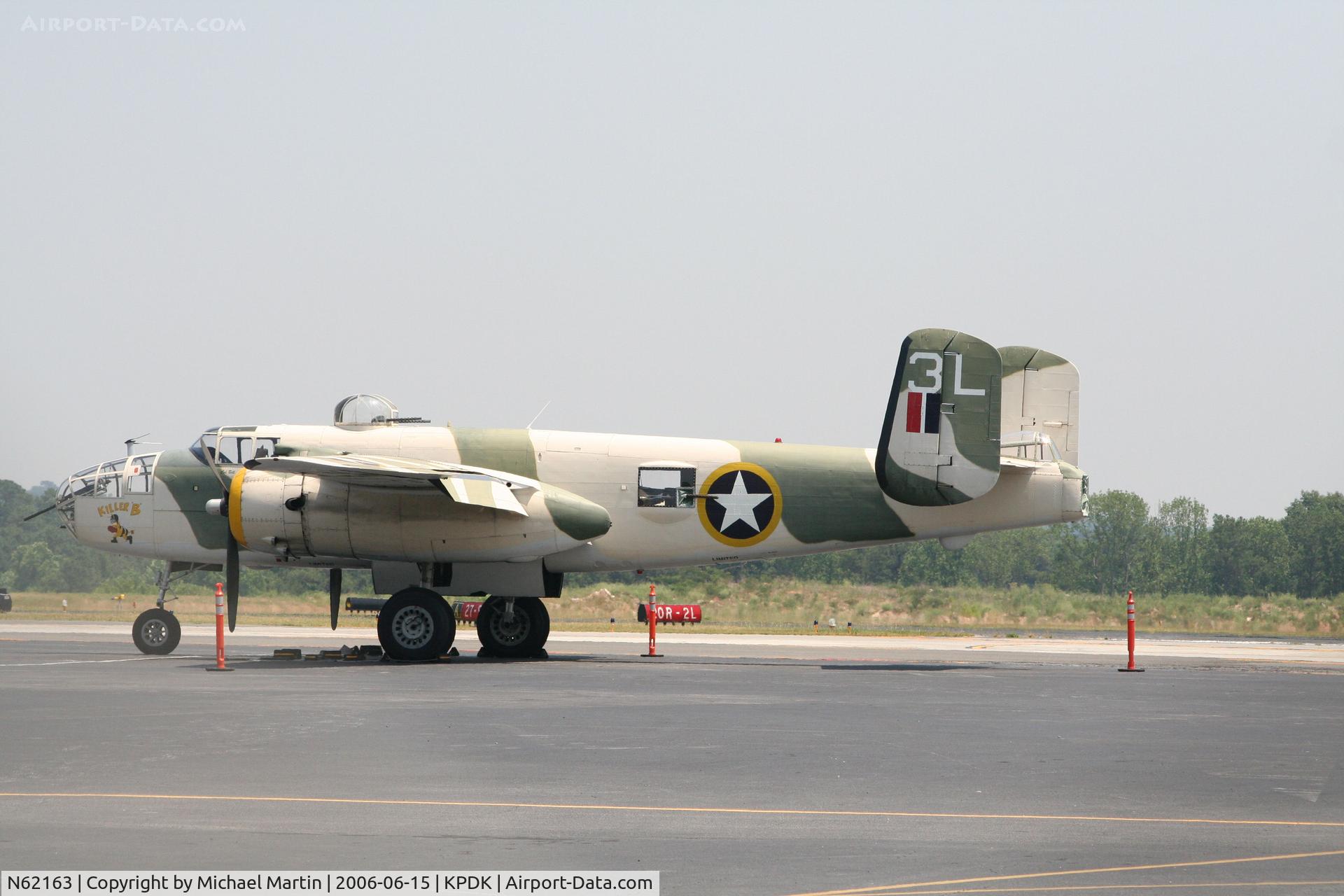 N62163, 1944 North American B-25J Mitchell Mitchell C/N 108-47451, B-25 Killer B at Mercury Air Center