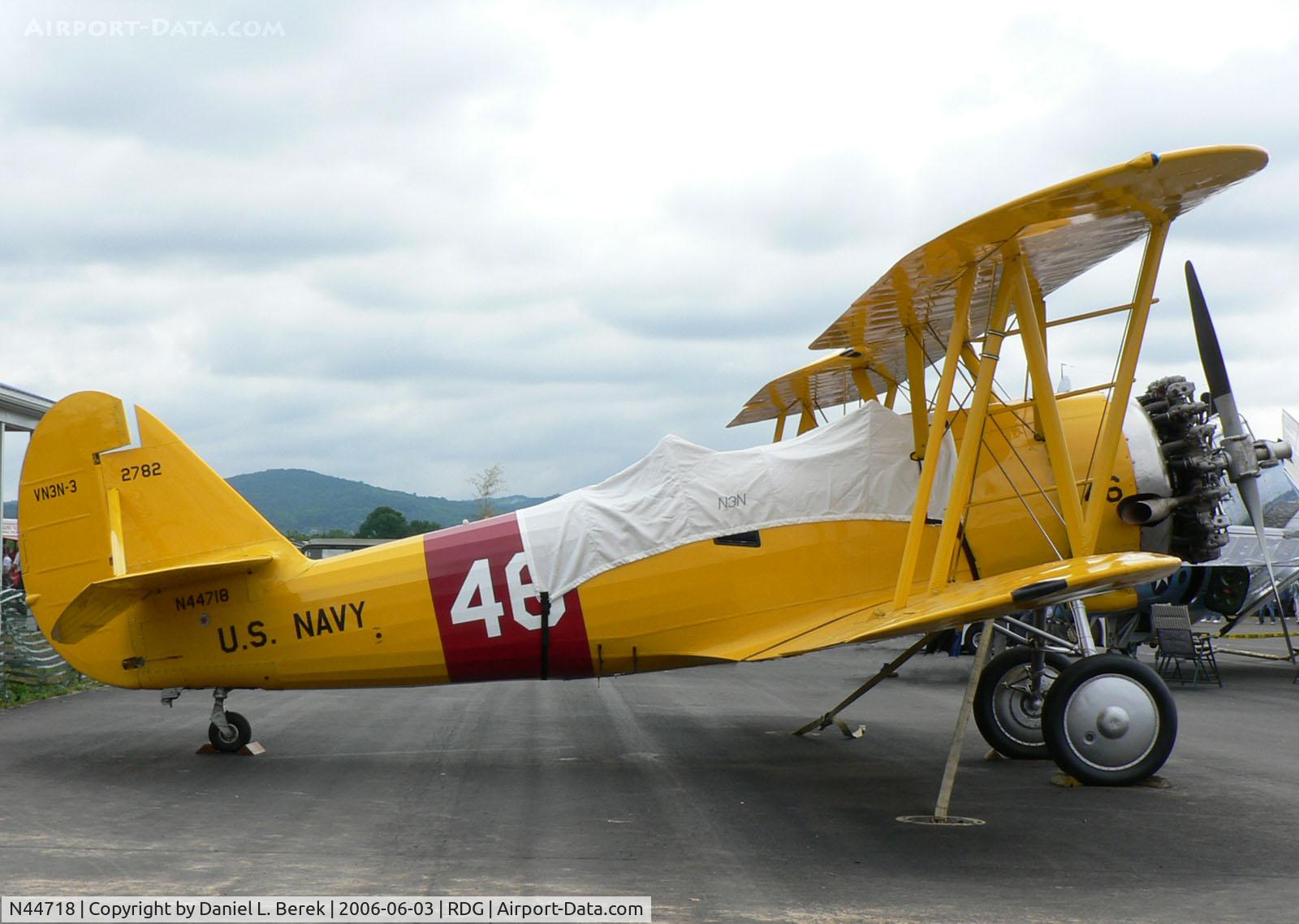 N44718, 1941 Naval Aircraft Factory N3N-3 C/N 2782, Lovely Navy trainer in a classic yellow scheme!
