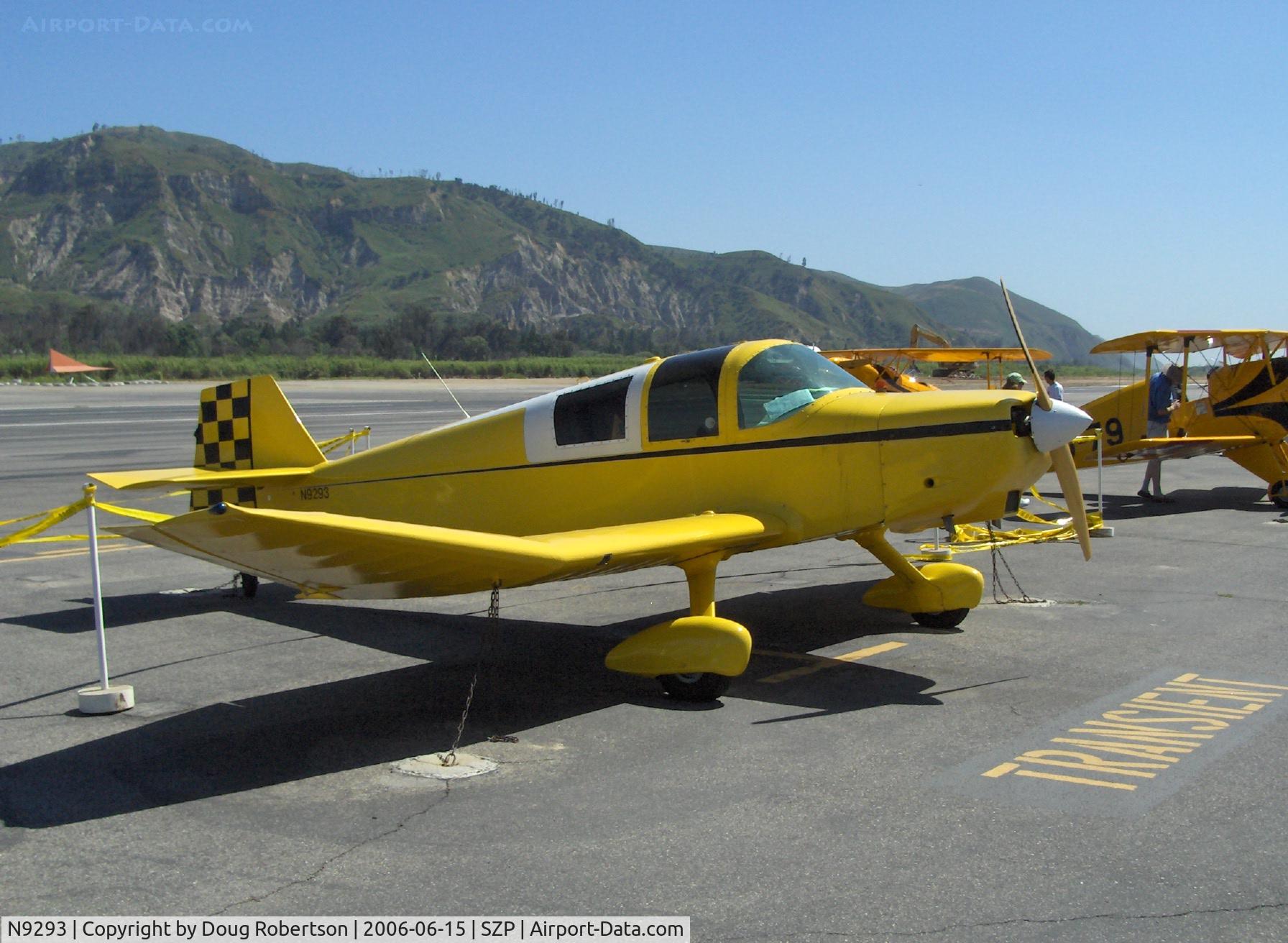 N9293, 1974 Jodel F-12 C/N 8019, 1974 Ries Jodel F-12, Franklin 4B1 130 Hp, characteristic Jodel cranked-dihedral wing, French design Experimental class, at 2006 National Bucker Fly In