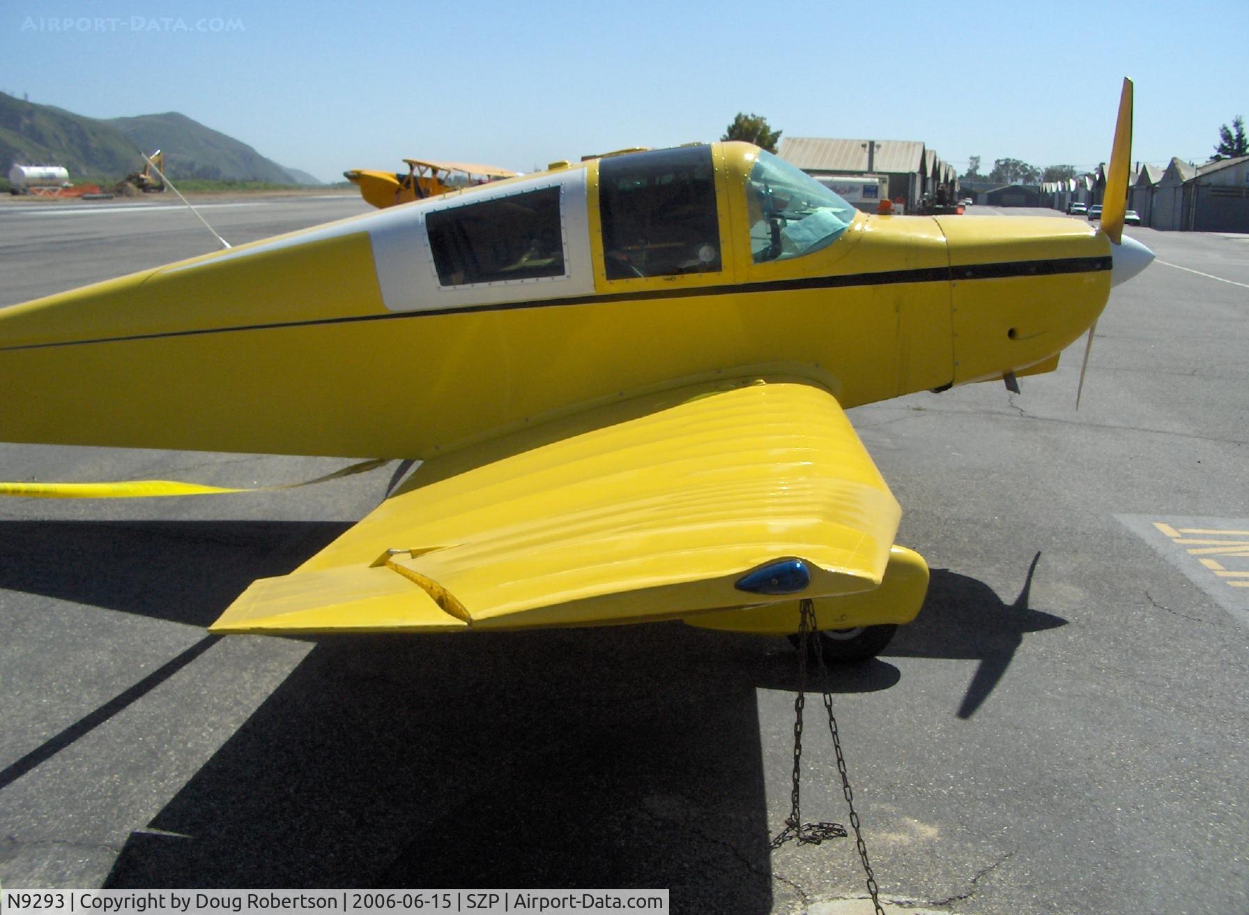 N9293, 1974 Jodel F-12 C/N 8019, 1974 Ries Jodel F-12, Franklin 4B1 130 Hp, characteristic Jodel wing with outer panel dihedral, angled aileron