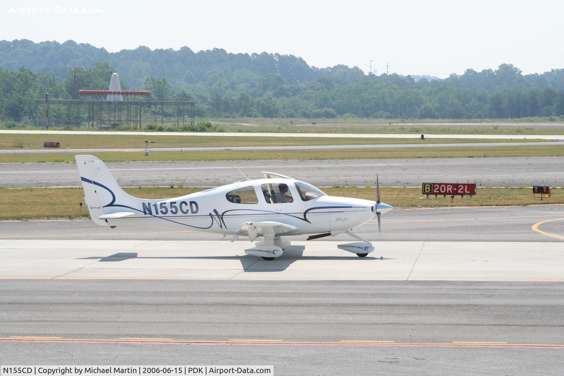N155CD, 2000 Cirrus SR20 C/N 1058, Taxing to Runway 20L